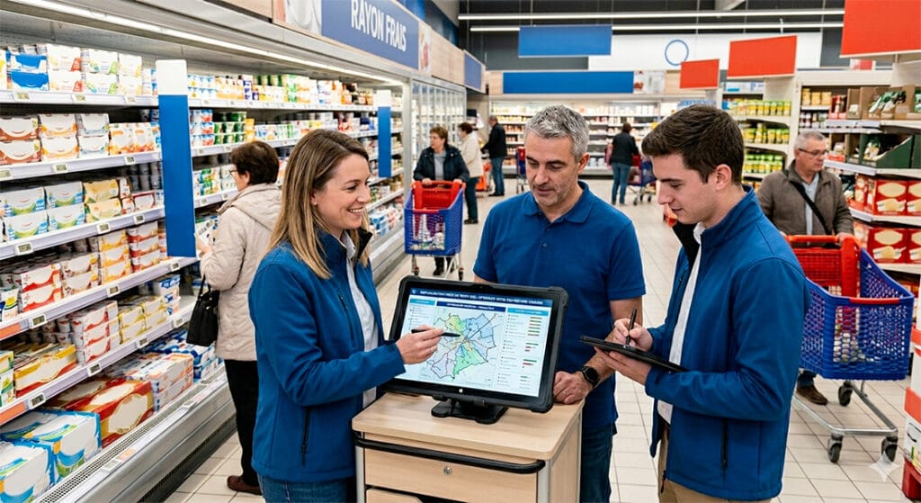 Mutualisation force de vente grande distribution : optimisez votre couverture terrain